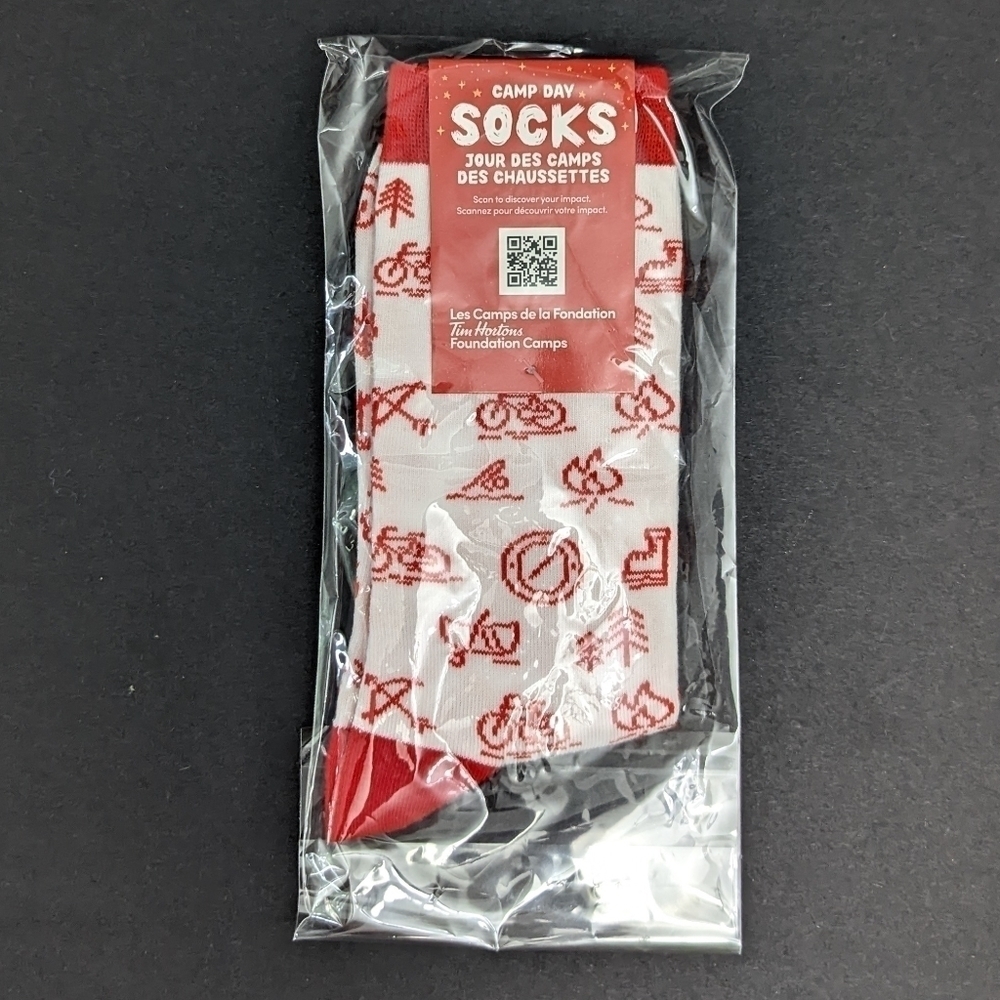 2/$20 NWT Tim Hortons camp day 2022 socks
